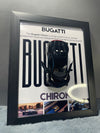 Bugatti Chiron | Kinsmart Licensed Model - Car Scale 1:36 | 3D Diecast Frame | Cars Wall Art