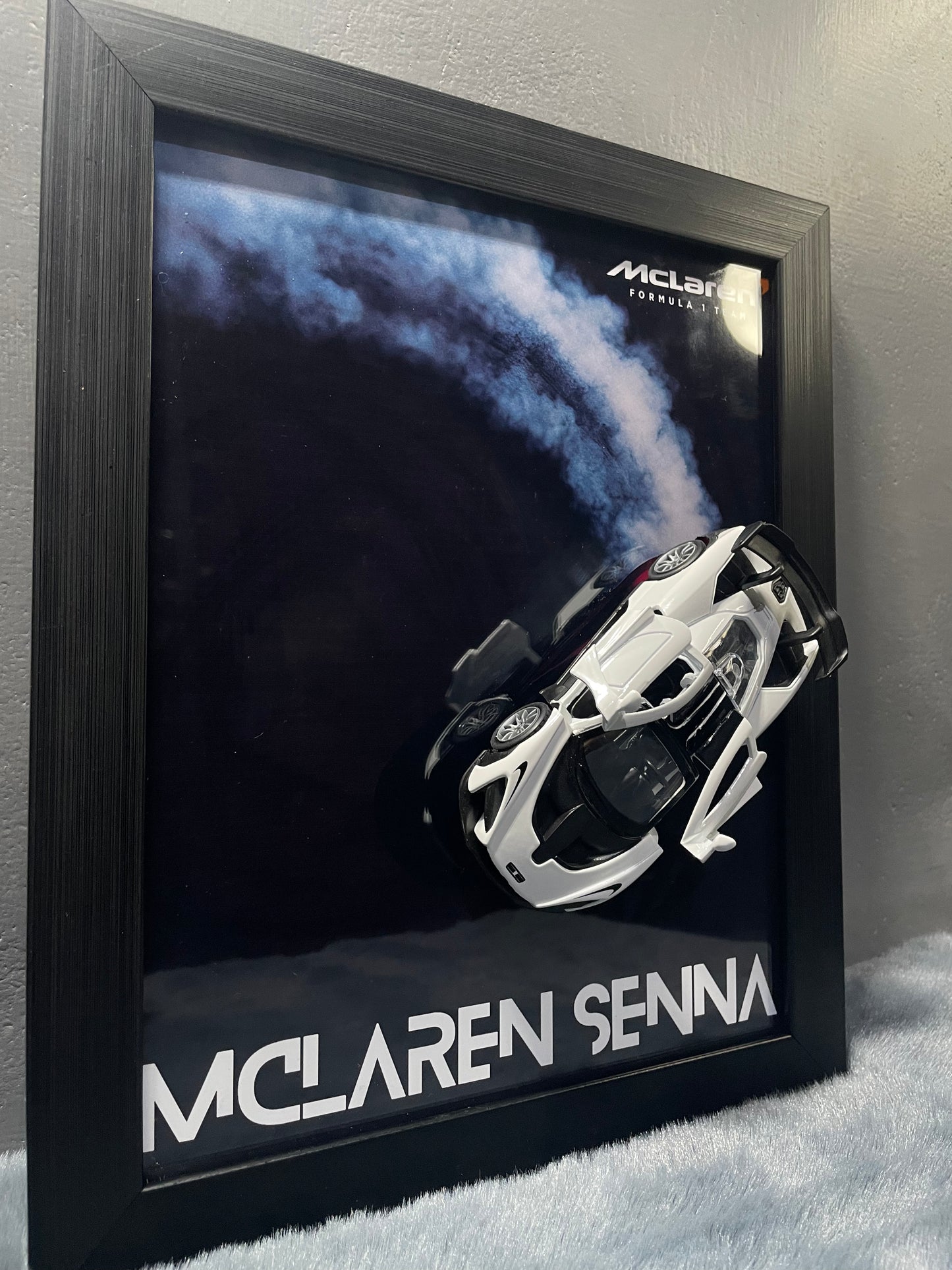 McLaren Senna | Kinsmart Licensed Model - Car Scale 1:36 | 3D Diecast Frame | Cars Wall Art