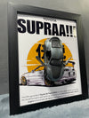 Toyota Supra MK5 | Kinsmart Licensed Model - Car Scale 1:36 | 3D Diecast Frame | Cars Wall Art