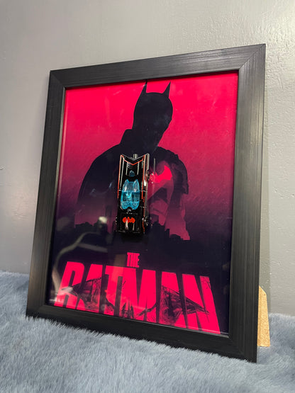 Batmobile Diecast Frame | Hotwheels Frame | Car scale 1:64 | Cars Wall Art