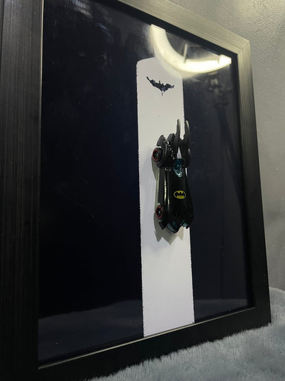 Batmobile Diecast Frame | Hotwheels Frame | Car scale 1:64 | Cars Wall Art