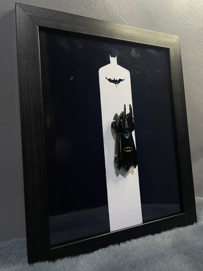 Batmobile Diecast Frame | Hotwheels Frame | Car scale 1:64 | Cars Wall Art
