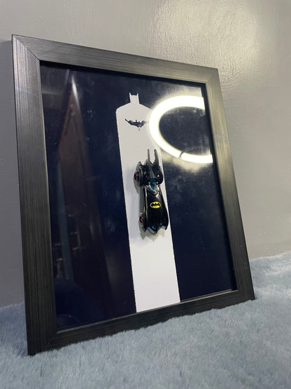 Batmobile Diecast Frame | Hotwheels Frame | Car scale 1:64 | Cars Wall Art