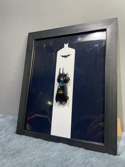 Batmobile Diecast Frame | Hotwheels Frame | Car scale 1:64 | Cars Wall Art