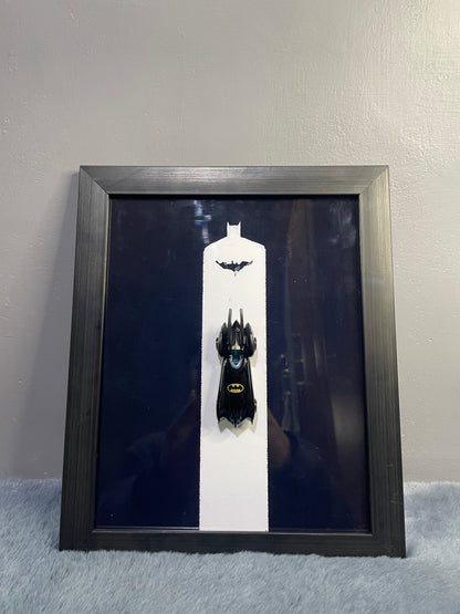 Batmobile Diecast Frame | Hotwheels Frame | Car scale 1:64 | Cars Wall Art
