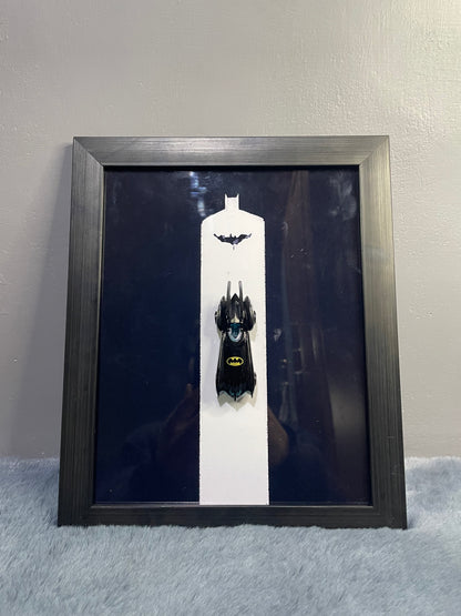 Batmobile Diecast Frame | Hotwheels Frame | Car scale 1:64 | Cars Wall Art