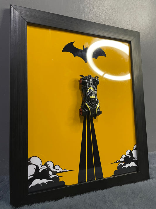 Batmobile Diecast Frame | Hotwheels Frame | Car scale 1:64 | Cars Wall Art