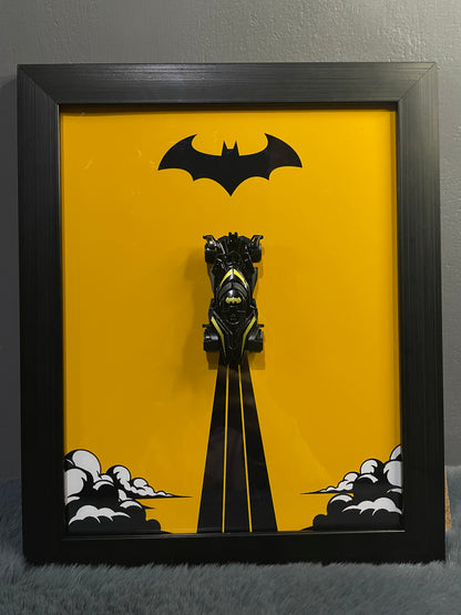 Batmobile Diecast Frame | Hotwheels Frame | Car scale 1:64 | Cars Wall Art