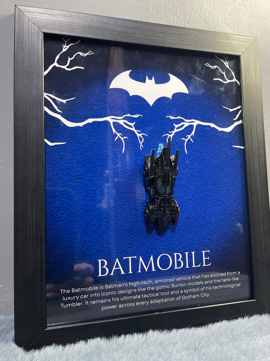 Batmobile Diecast Frame | Hotwheels Frame | Car scale 1:64 | Cars Wall Art