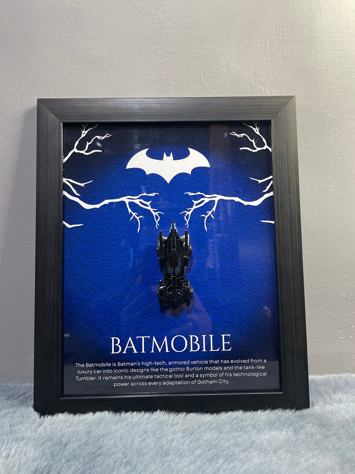 Batmobile Diecast Frame | Hotwheels Frame | Car scale 1:64 | Cars Wall Art