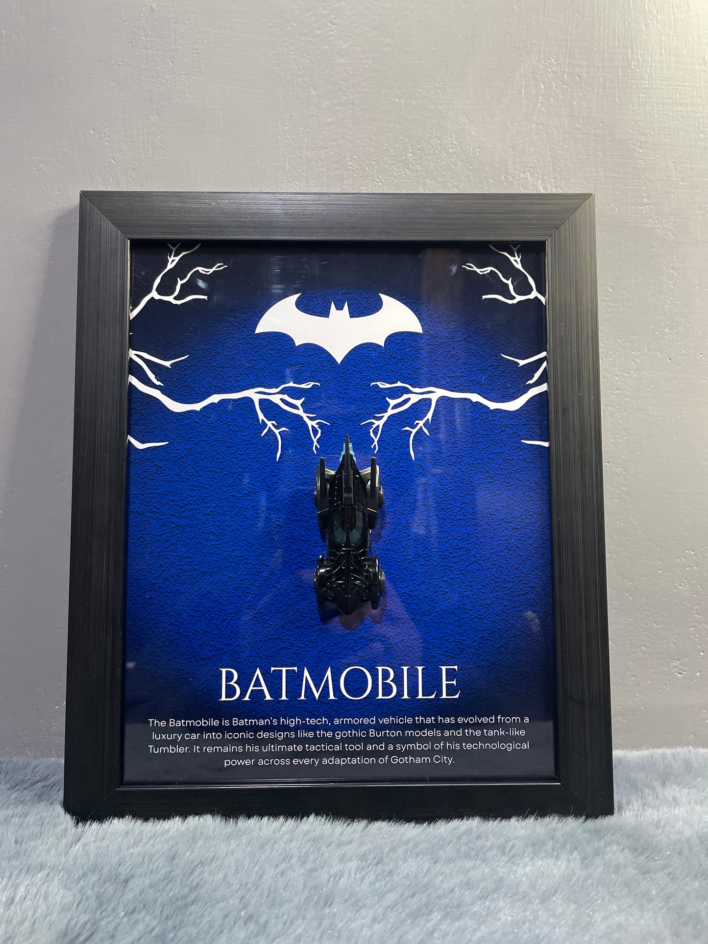 Batmobile Diecast Frame | Hotwheels Frame | Car scale 1:64 | Cars Wall Art
