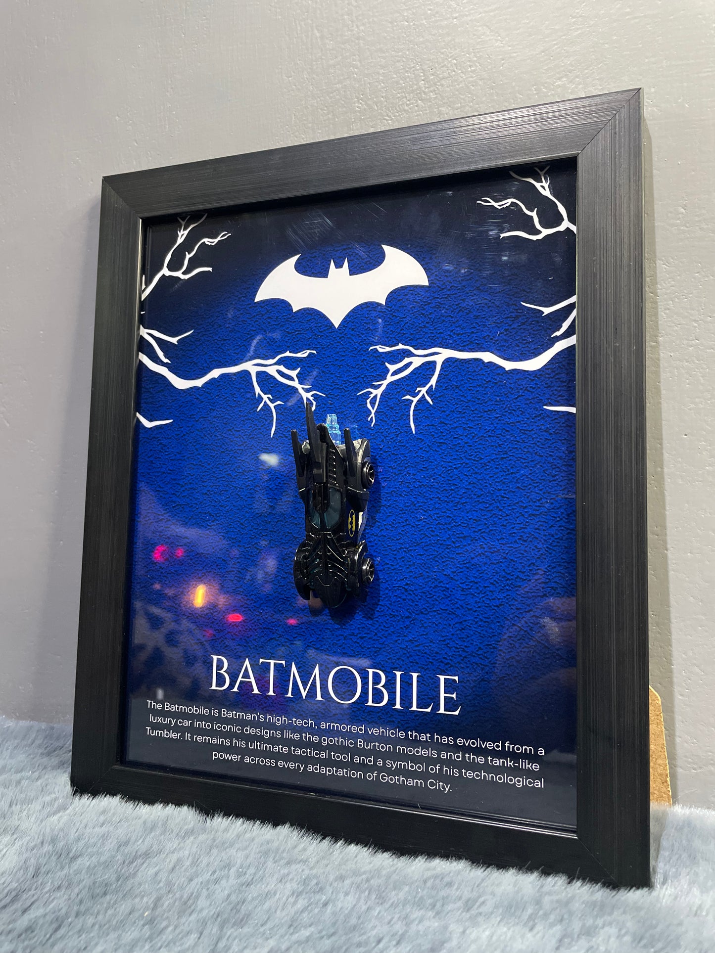 Batmobile Diecast Frame | Hotwheels Frame | Car scale 1:64 | Cars Wall Art