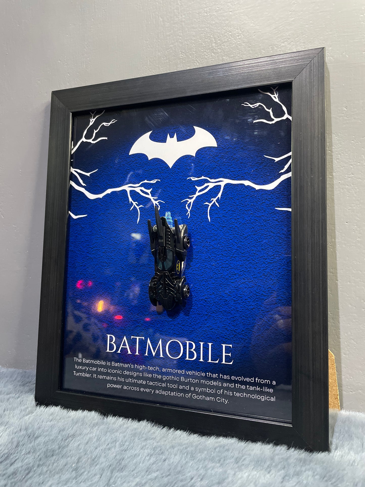 Batmobile Diecast Frame | Hotwheels Frame | Car scale 1:64 | Cars Wall Art