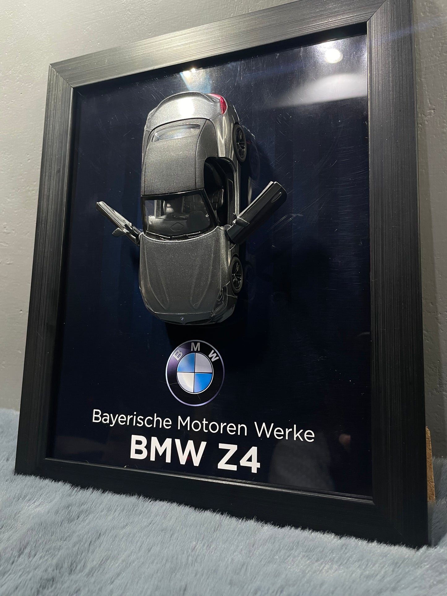 BMW Z4 | Kinsmart Licensed Model - Car Scale 1:36 | 3D Diecast Frame | Cars Wall Art