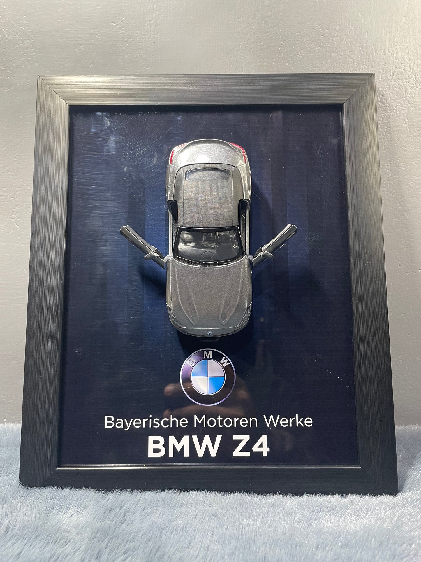 BMW Z4 | Kinsmart Licensed Model - Car Scale 1:36 | 3D Diecast Frame | Cars Wall Art
