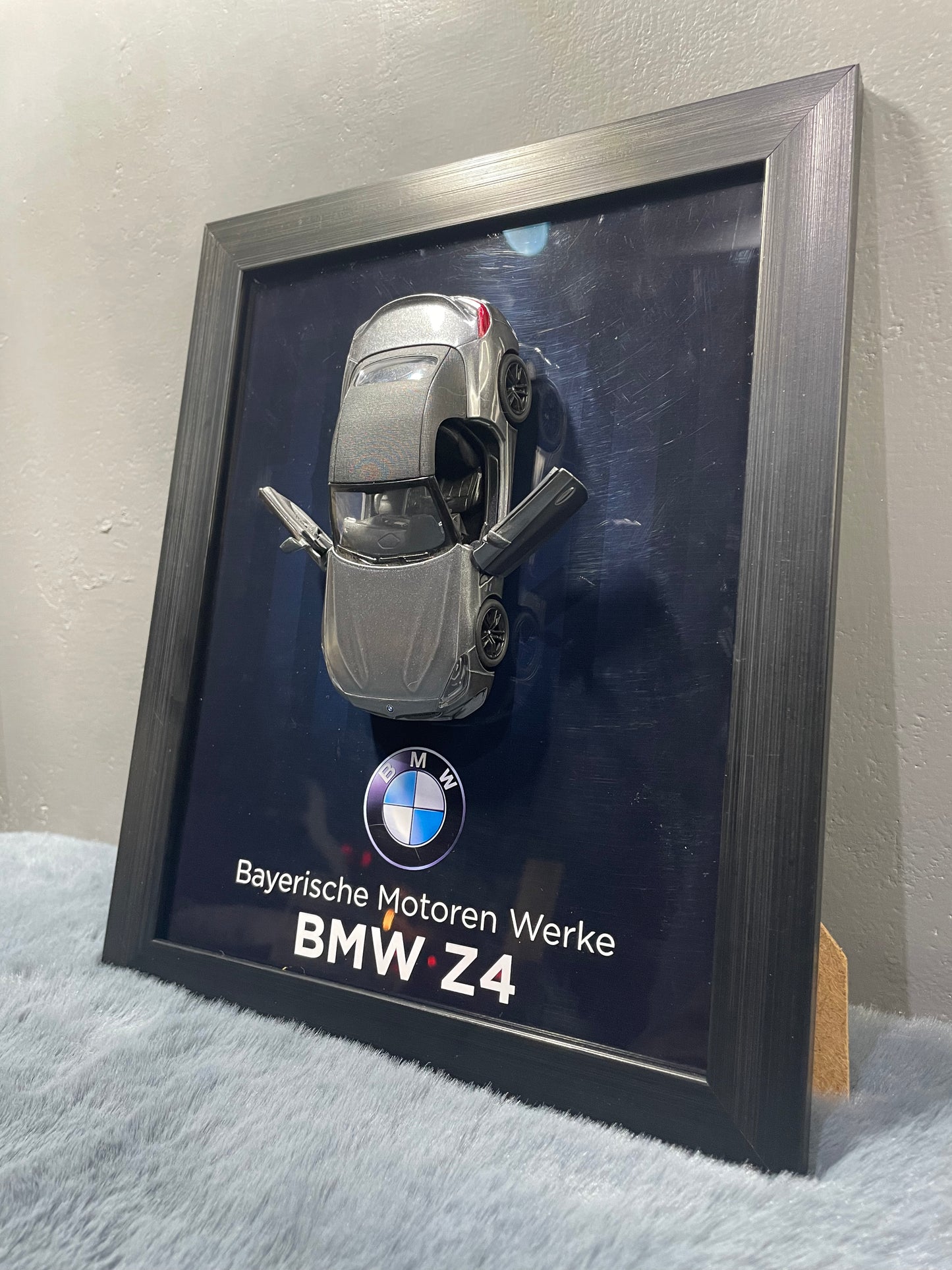BMW Z4 | Kinsmart Licensed Model - Car Scale 1:36 | 3D Diecast Frame | Cars Wall Art