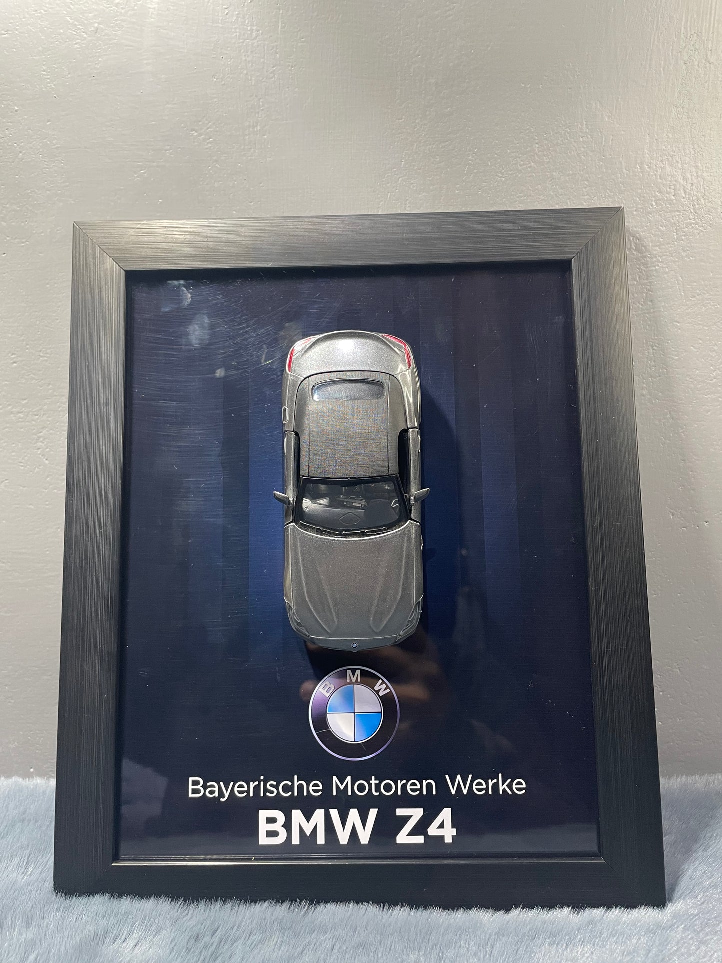 BMW Z4 | Kinsmart Licensed Model - Car Scale 1:36 | 3D Diecast Frame | Cars Wall Art