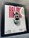 Audi R8 LMS - Car Scale 1:36 | 3D Diecast Frame | Cars Wall Art