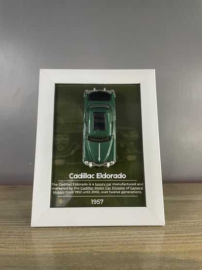 Cadillac Eldorado - Car Scale 1:36 | 3D Diecast Frame | Cars Wall Art