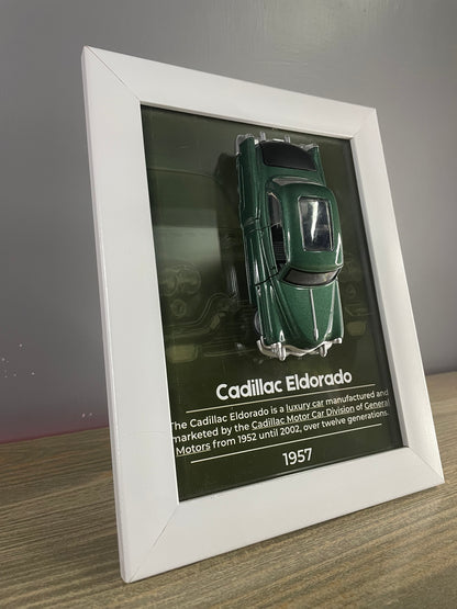Cadillac Eldorado - Car Scale 1:36 | 3D Diecast Frame | Cars Wall Art