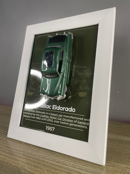 Cadillac Eldorado - Car Scale 1:36 | 3D Diecast Frame | Cars Wall Art