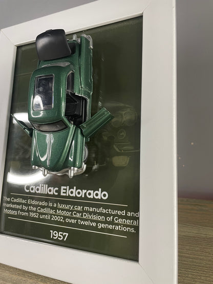 Cadillac Eldorado - Car Scale 1:36 | 3D Diecast Frame | Cars Wall Art