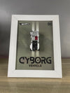 Cyborg Vehicle - Car Scale 1:64 | 3D Diecast Frame | Cars Wall Art