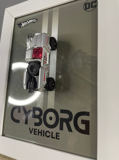 Cyborg Vehicle - Car Scale 1:64 | 3D Diecast Frame | Cars Wall Art