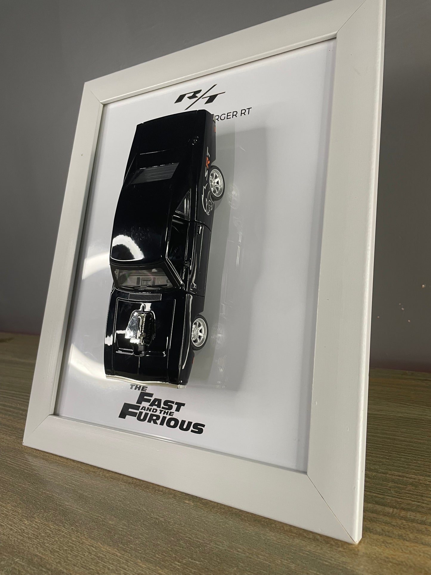 Dodge Charger 1970 - Car Scale 1:32 | 3D Diecast Frame | Cars Wall Art