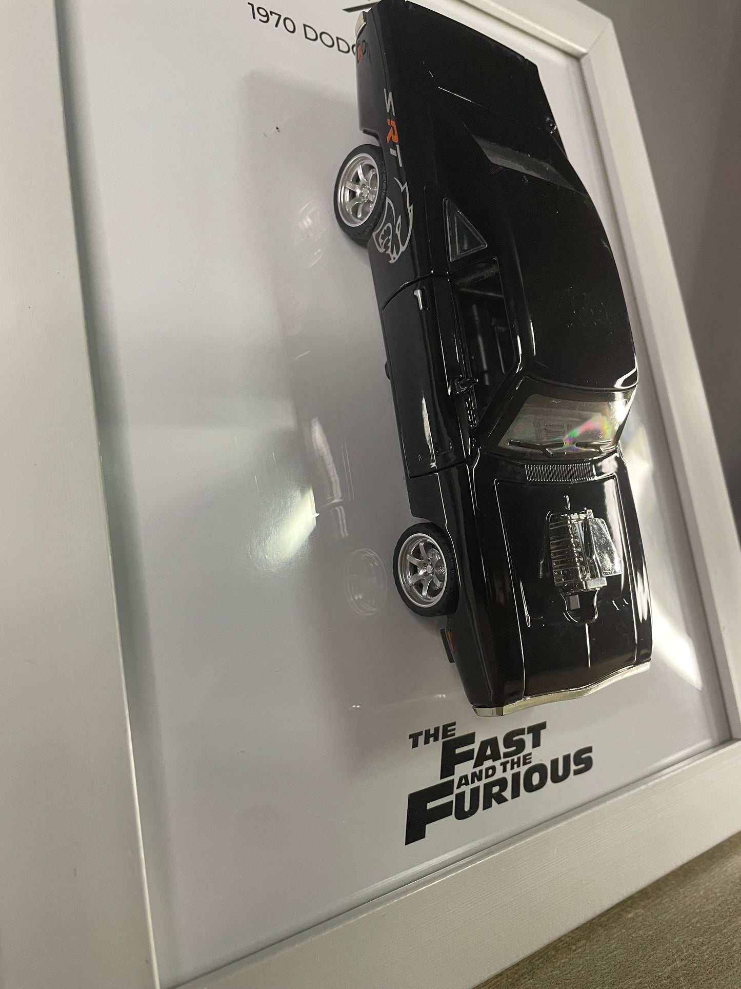 Dodge Charger 1970 - Car Scale 1:32 | 3D Diecast Frame | Cars Wall Art