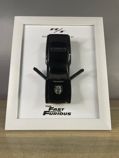 Dodge Charger 1970 - Car Scale 1:32 | 3D Diecast Frame | Cars Wall Art