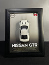 Nissan GT-R R35 - Car Scale 1:36 | 3D Diecast Frame | Cars Wall Art