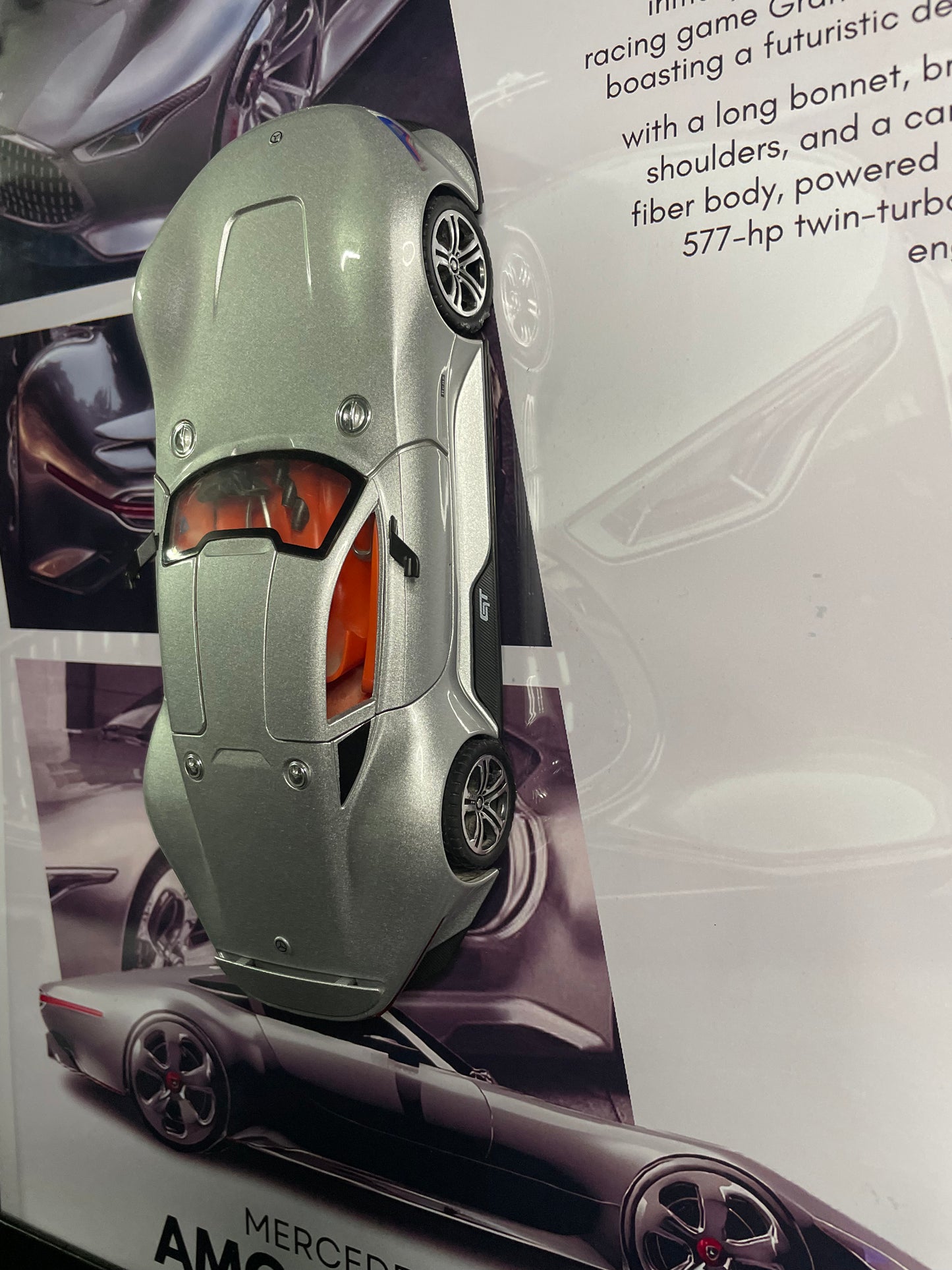 AMG Vision GT Mercedes | Car Scale 1:24 | 3D Diecast Frame | Cars Wall Art