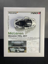 McLaren 720S | Kinsmart Official Licensed Model - Car Scale 1:36 | 3D Diecast Frame | Cars Wall Art