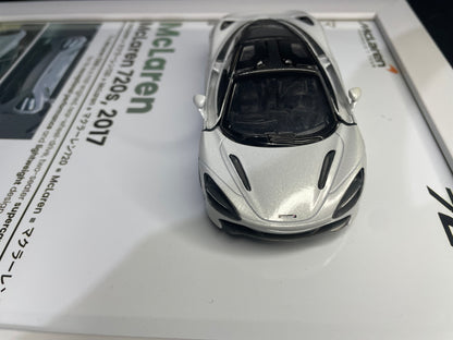 McLaren 720S | Kinsmart Official Licensed Model - Car Scale 1:36 | 3D Diecast Frame | Cars Wall Art