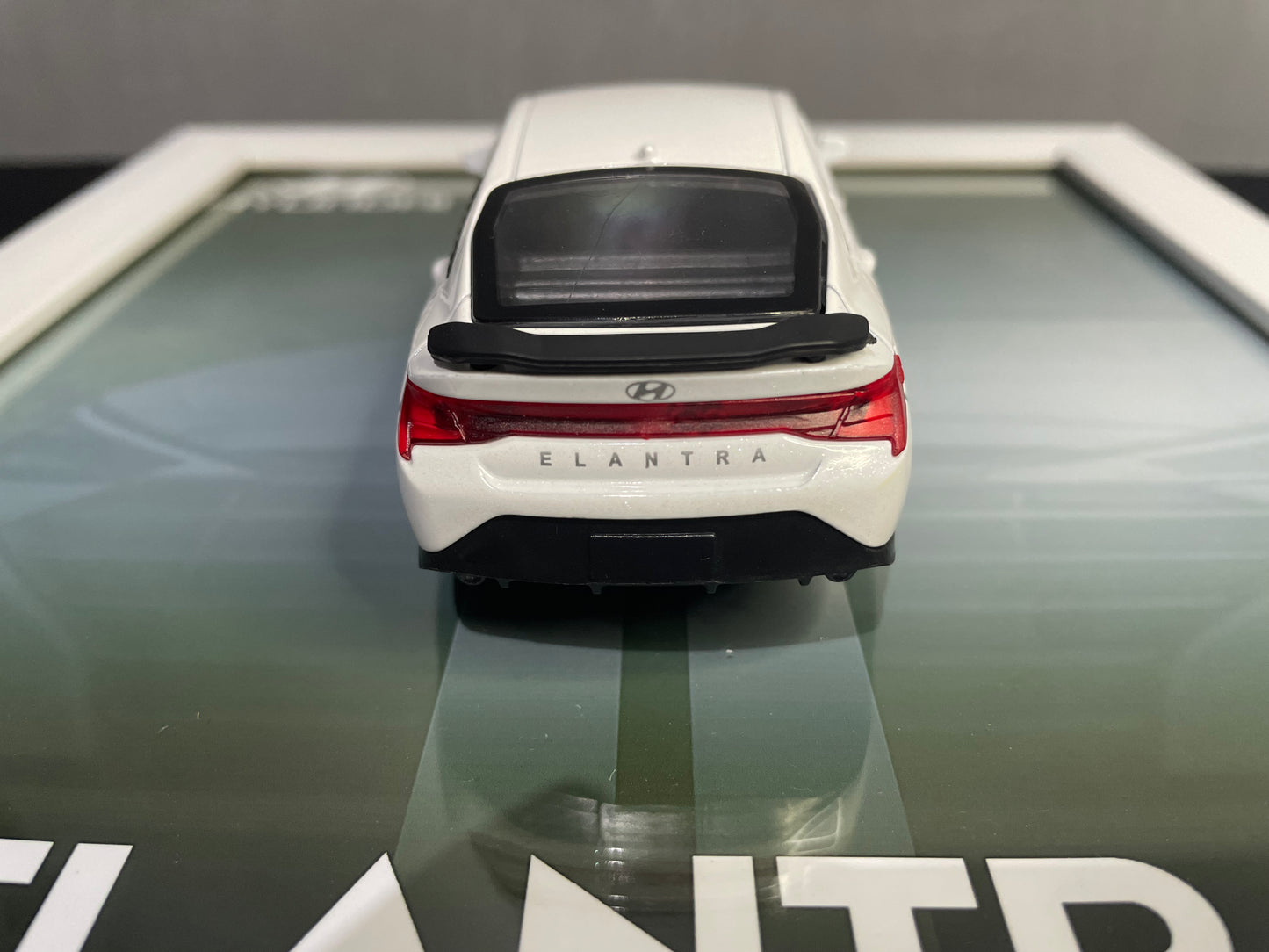 Hyundai Elantra | Kinsmart Official Licensed Model - Car Scale 1:36 | 3D Diecast Frame | Cars Wall Art