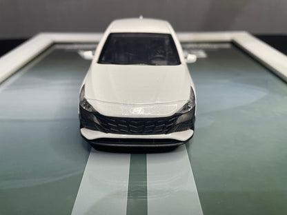 Hyundai Elantra | Kinsmart Official Licensed Model - Car Scale 1:36 | 3D Diecast Frame | Cars Wall Art