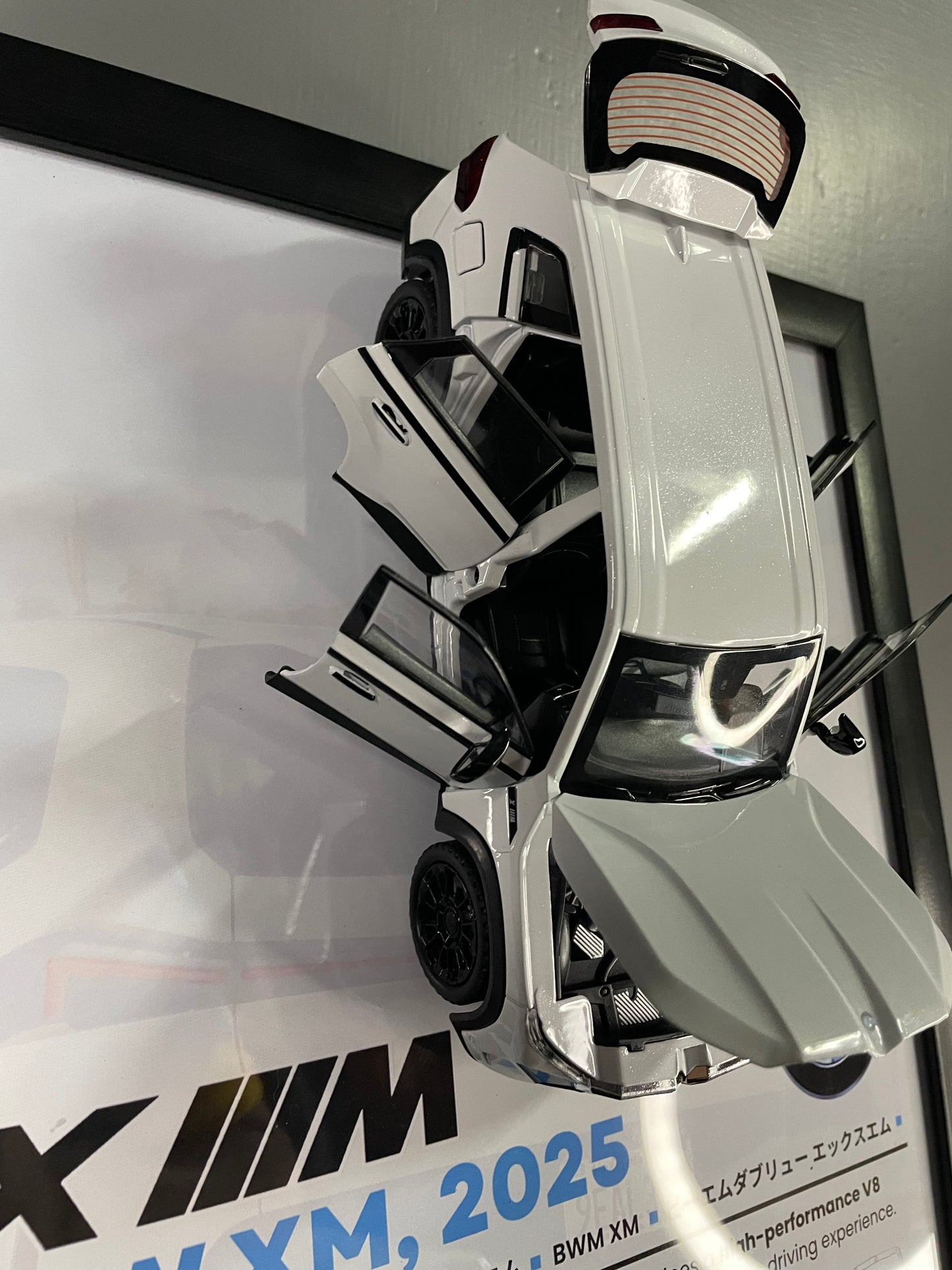 BMW XM | Car Scale 1:24 | 3D Diecast Frame | Cars Wall Art