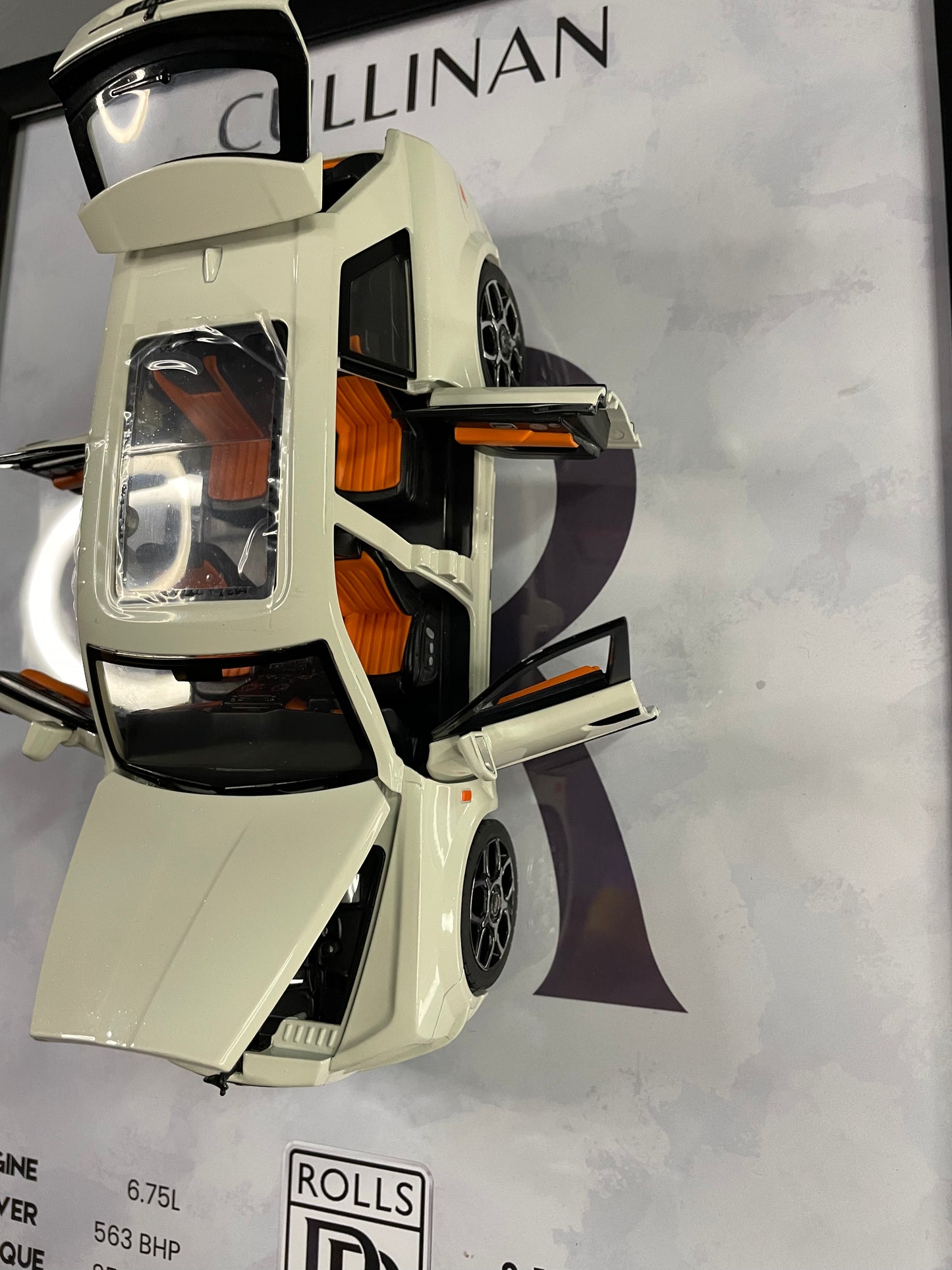 Rolls-Royce Cullinan | Car Scale 1:18 | 3D Diecast Frame | Cars Wall Art