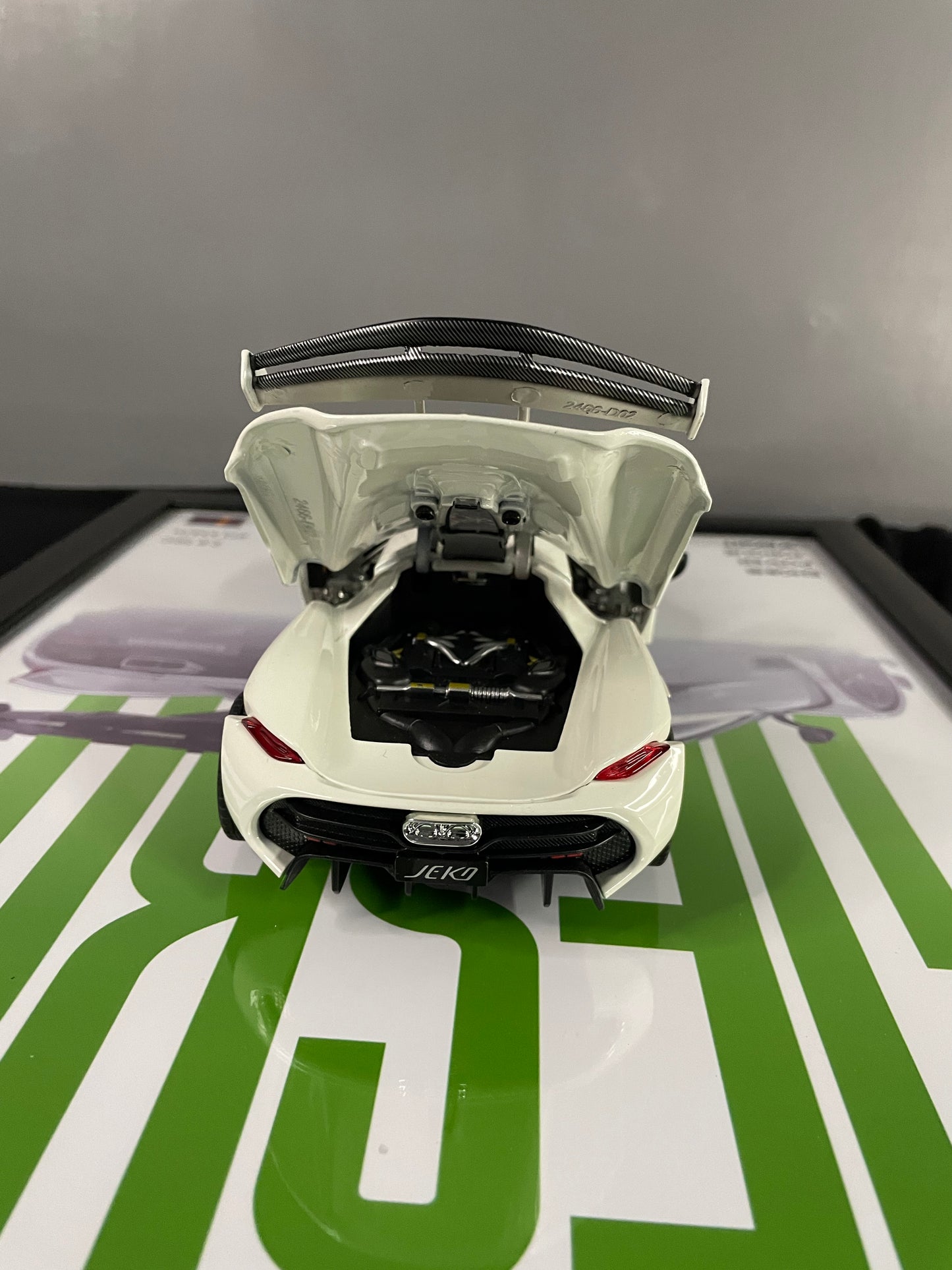 Koenigsegg Jesko | Car Scale 1:24 | 3D Diecast Frame | Cars Wall Art