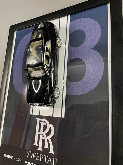 Rolls-Royce Sweptail | Car Scale 1:24 | 3D Diecast Frame | Cars Wall Art