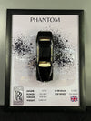 Rolls-Royce Phantom | Car Scale 1:24 | 3D Diecast Frame | Cars Wall Art