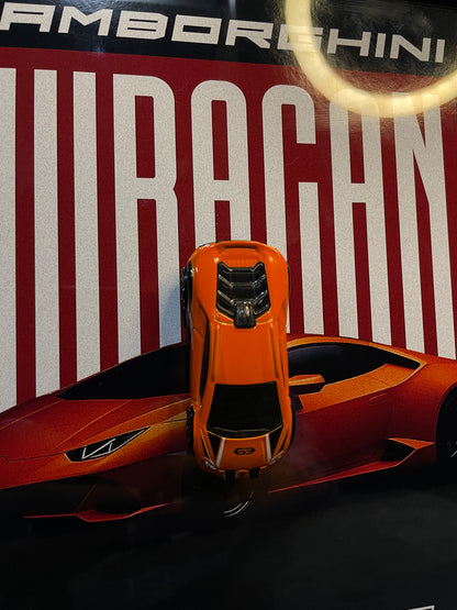 Lamborghini Huracán | Hotwheels Frame | Car Scale - 1:64 | Cars Wall Art