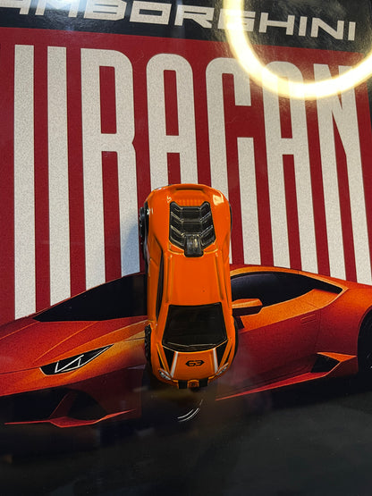Lamborghini Huracán | Hotwheels Frame | Car Scale - 1:64 | Cars Wall Art