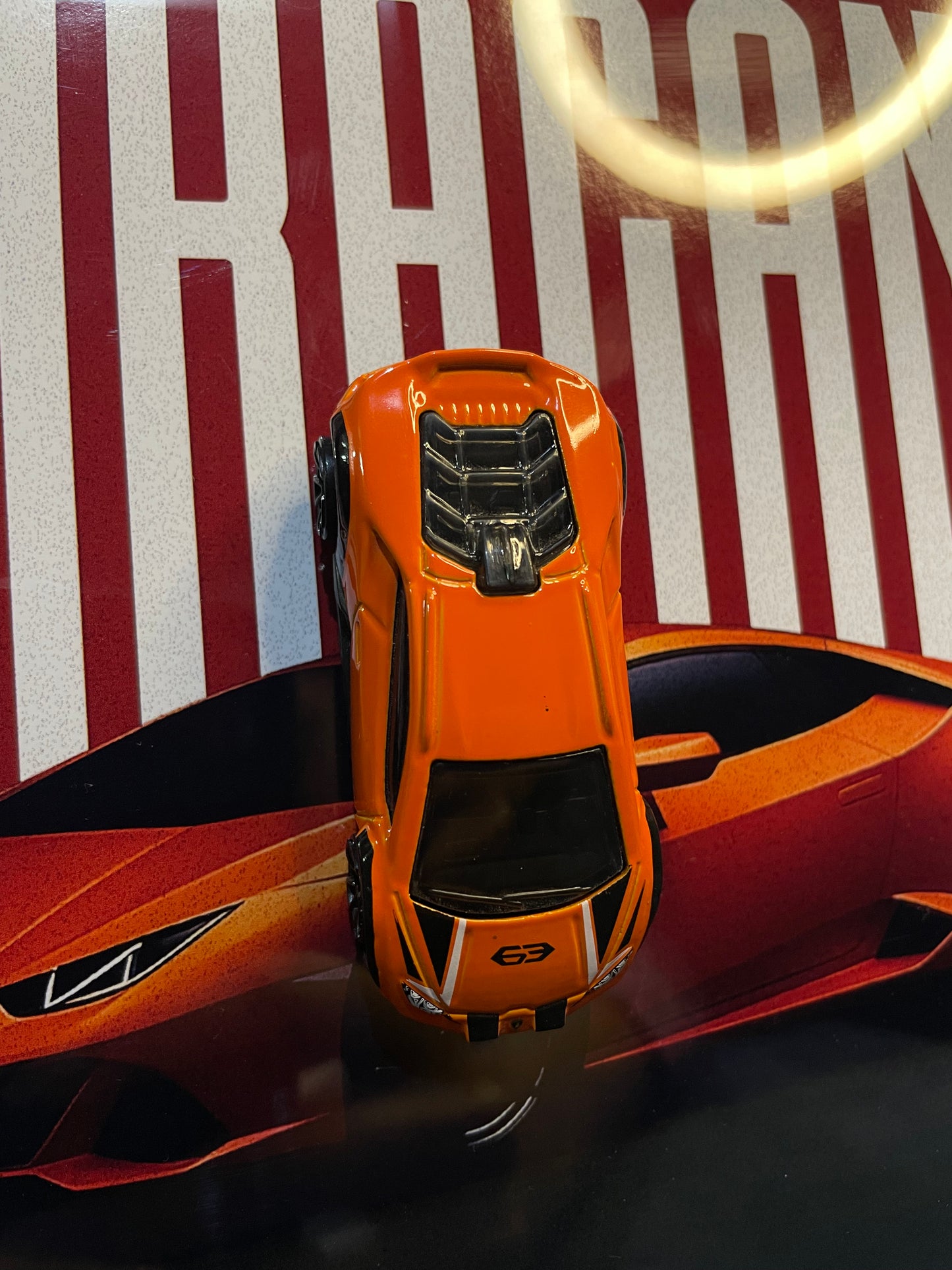 Lamborghini Huracán | Hotwheels Frame | Car Scale - 1:64 | Cars Wall Art