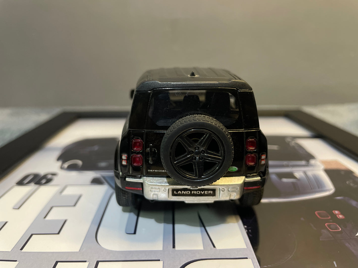 Range Rover Defender | Car Scale 1:36 | Kinsmart Licensed Model |3D Diecast Frame | Cars Wall Art
