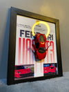Ferrari 488 GT3 | Car Scale 1:36 | 3D Diecast Frame | Cars Wall Art