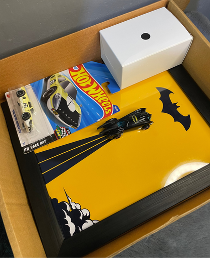 Premium Bundle Offer | Garage Keyholder | Premium Hotwheels | Batmobile Frame