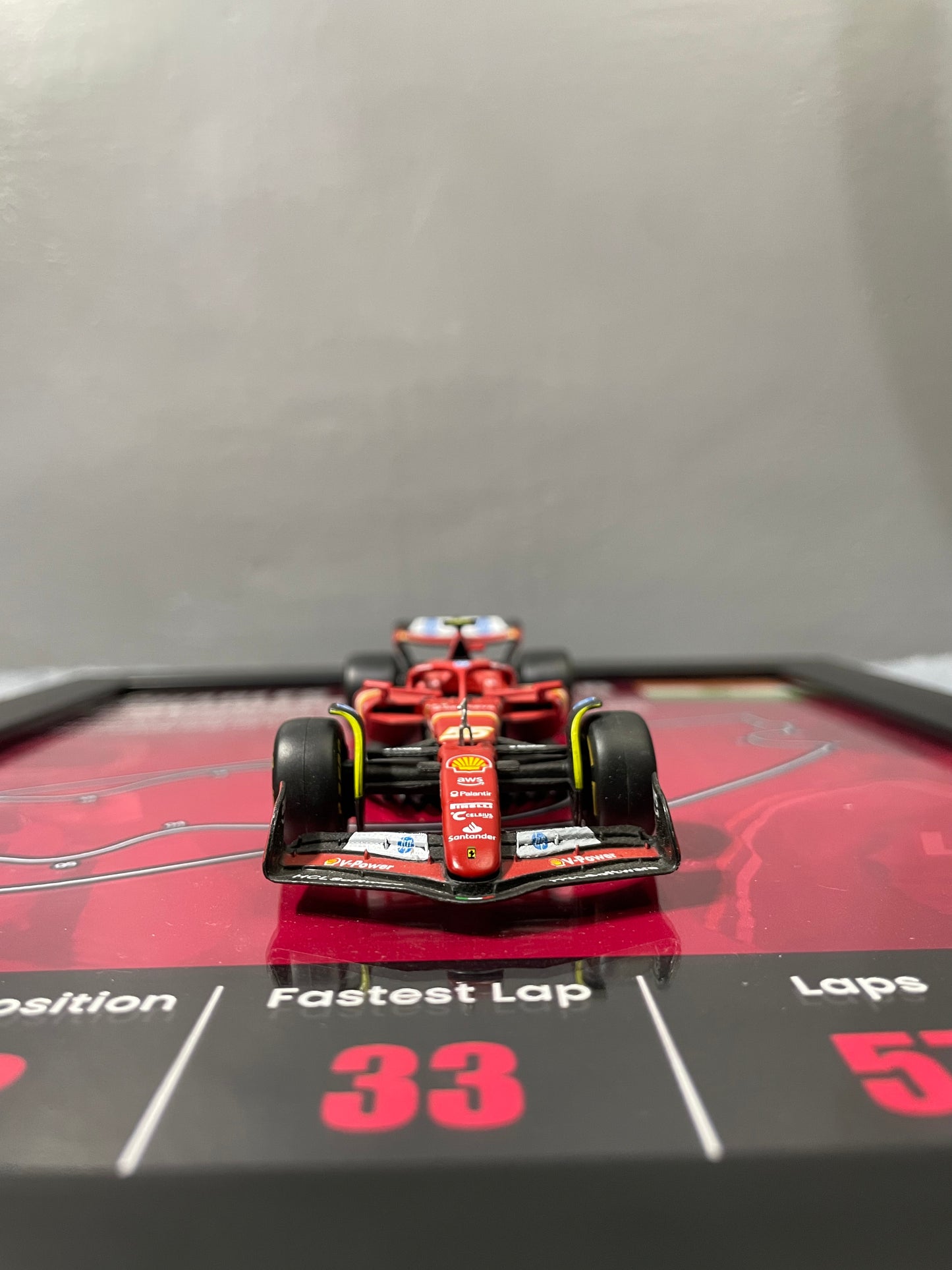 F1 - Ferrari | Official Licensed Model - Car Scale 1:43 | 3D Diecast Frame | Cars Wall Art