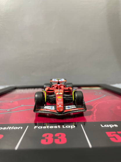 F1 - Ferrari | Official Licensed Model - Car Scale 1:43 | 3D Diecast Frame | Cars Wall Art